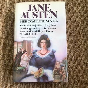 Jane Austin’s complete Novels in hardcover.